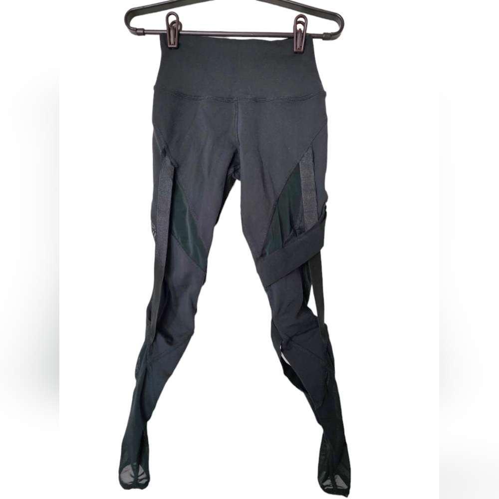 Alo Yoga  Strappy‎ Mesh Bandage Leggings Size XS